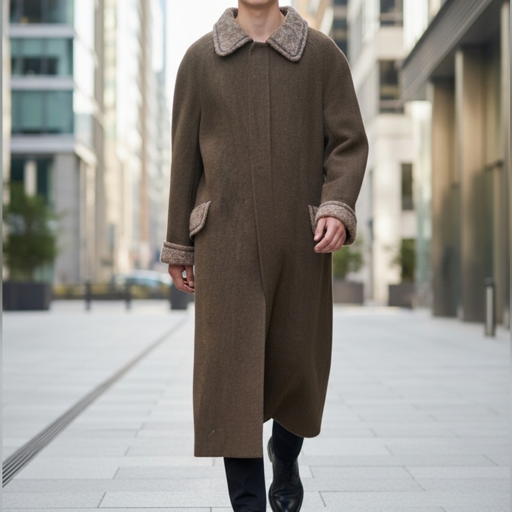 Valentino Olive Green Trench Coat - Wool/ Cashmere 6539
